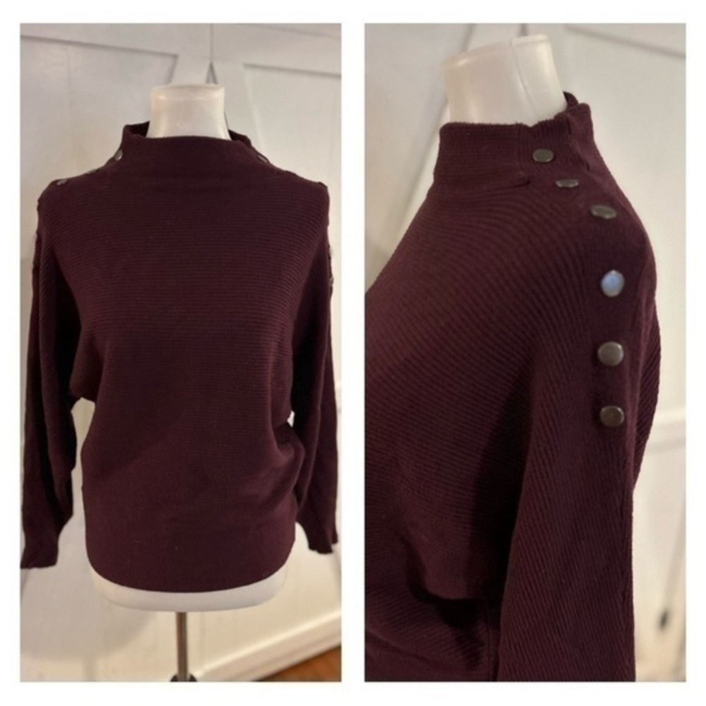 Premise shoulder button detail sweater